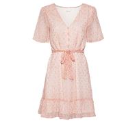 VILA Vestido camisero 'Falia' crema / rojo claro, Talla 40