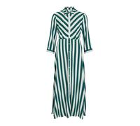 VILA Vestido camisero 'VIAYA PAYA' verde oscuro / blanco 40 verde oscuro / blanco
