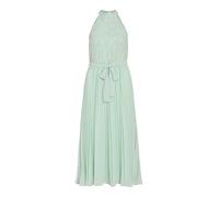 Vila Vestido corto con escote americano, corpiño de encaje y falda plisada., verde agua, 38
