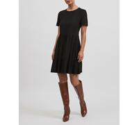 Vila Vestido corto con volante. Negro 36