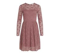 Vila Vestido de Manga Larga con Encaje, Rosa Tisch, S
