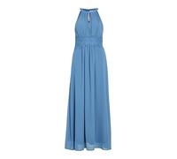 Vila Vimilina Halterneck Maxi Dress-Noos Vestido de Noche, Coronet Blue/Detail:Elastic, 38 Mujeres