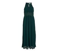 Vila Vestido de Mujer Vimilina con Cuello Halter Maxi Dress-Noos, Escarabajo/Detalle: elástico, 44