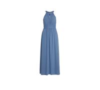 Vila Vestido de Mujer Vimilina con Cuello Halter Maxi Dress-Noos, Coronet Blue/Detail:Elastic, 40