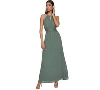 Vila Vimilina Maxi Dress-Cuello de sujeción Vestido de Noche, Laurel Wreath/Detail:Elastic, 46 Mujeres