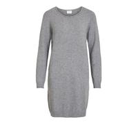 Vila VIRIL L/S Knit Dress-Noos Vestido, Color Gris, M para Mujer