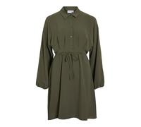 VILA Vestido elegante mujer con botones y cinturón
