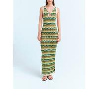 Vila Vestido largo de punto sin mangas. Beige 40/L