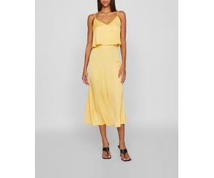 Vila Vestido largo fluido. Amarillo 42/XL