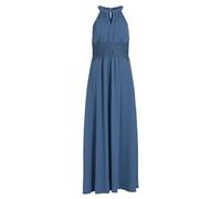 Vila Vestido Maxi Vimilina Halterneck-Noos Noche, Coronet Blue/Detail:Elastic, 46 para Mujer