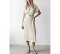 Vila Vilinnen Ss Midi Shirt Dress/Rs 38 Beige