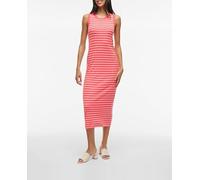 Vila Vestido midi rayas. Coral 36