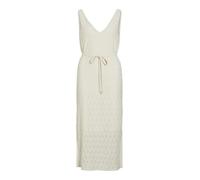 Vila Viamalina V-Neck S/L Midi Dress/PB, Abedul, M Mujeres