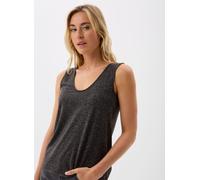 Vila VIANIKA U-NECK S/L TOP/PB XS Negro