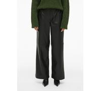 Vila Viannie Rw Pants Coated 38 Negro