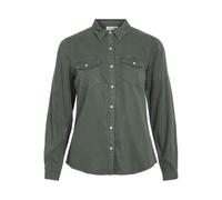 Vila Vibista Denim Camiseta/Su-Noos Camisa Vaquera Mujer (Pack de 1)