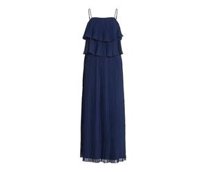 Vila Vichiffan Singlet Pleat Dress-Noos/DC, Azul Marino, 40