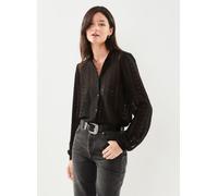 Vila VICHIKKA LACE L/S SHIRT- NOOS L Negro