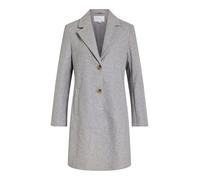 Vila Viclaudia Button Coat - Noos, gris claro, 40