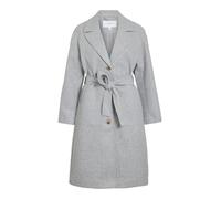 Vila Viclaudia L/S Long Coat-Noos, Gris Claro, 44 Mujeres