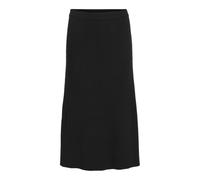 VILA VICOMFY A-Line Knit Skirt-Noos Falda Midi, Black, 36 para Mujer