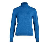 Vila Vicomfy L/S-Camiseta de Punto de Cuello Alto Jersey, Lapis Blue, M para Mujer