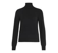 Vila Vicomfy L/S Roll-Neck Knit Top/PB Jersey de Punto, Negro (Black Beauty), S para Mujer