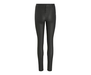 Vila Vicommit New Coated Rwsk-Leggings, Negro, XL para Mujer