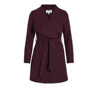Vila Vicooley Collar Belt Coat-Noos, Winetasting, 36 Mujeres