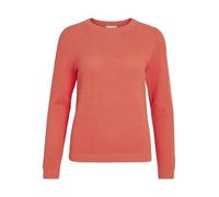 Vila Vidalo O-Neck L/S Knit Top-Noos, Coral, L para Mujer