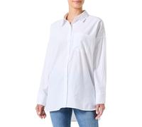 Vila VIDARMA L/S Camiseta con Botones - Noos, Blanco Brillante, 36