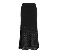 Vila Vidolise Ankle A-Line Knit Skirt, Negro (Black Beauty), L Mujeres