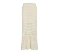 Vila Vidolise Ankle A-Line Knit Skirt, Abedul, L Mujeres