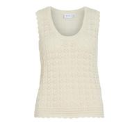Vila Vidolise U-Neck S/L Knit Top, Abedul, L