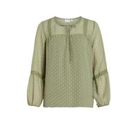 Vila Viedee L/S Top-Noos, Verde Aceite, 46 para Mujer