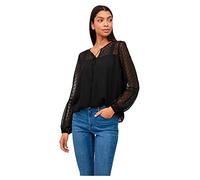 Vila Viedee L/S Top/Su-Noos Blusas, Negro, 44 para Mujer