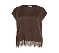 Vila Viellette S/S Full Satin Lace Top - Viellette S/S Full Satin Lace Top - Noos Mujer (Pack de 1)