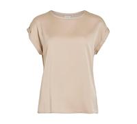 Vila Viellette S/S Satén Top/Su-Noos Camiseta, Gris, 40 para Mujer