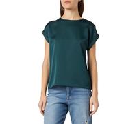 Vila Viellette S/S Satin Top-Noos Blusa de Manga Corta, Pino Ponderosa, 38 para Mujer