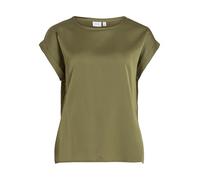 Vila Viellette S/S Satin Top-Noos Camiseta, #Name, 44 Mujeres