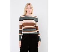 Vila VIEMBER OPEN O-NECK L/S GLITTER KNIT TOP S Marrón