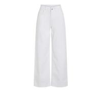 Vila Viemma HW Wide Jeans Nus/PB para Mujer, Blanco Denim, 36W / 30L