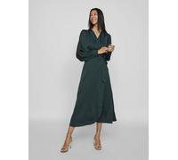 Vila Vienna Ravenna L/S Ankle Wrap Dress-Noos 36 Negro