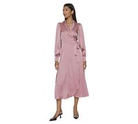 Vila Vienna Ravenna L/S Ankle Wrap Dress-Noos Vestido, Foxglove, 40 para Mujer