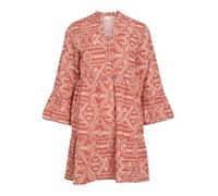 Vila Vietna 3/4 V-Neck Dress, Especia de Jengibre, 44 Mujeres