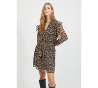 Vila Vifalia L/S Short Dress 40 Negro