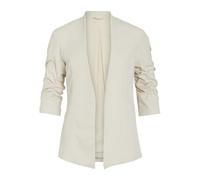 VILA Viher New 3/4 Blazer-Noos, Beige, M Mujeres