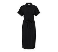 Vila Vihula S/S Midi Shirt Dress-Noos, Negro (Black Beauty), 38 Mujeres