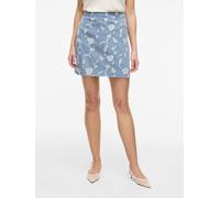 Vila VIIANAIS HW JACQUARD SHORT DENIM SKIRT 34 Azul