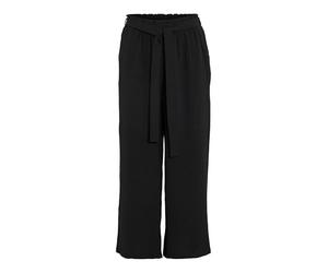 Vila Vijosa Belted Culotte Pants - Noos, Negro (Black Beauty), 34